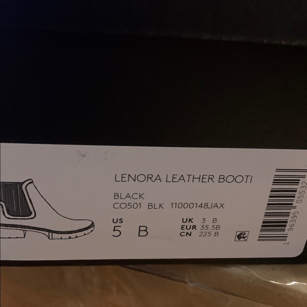 COACH Lenora Black Leather Booties - Picture 5 of 5